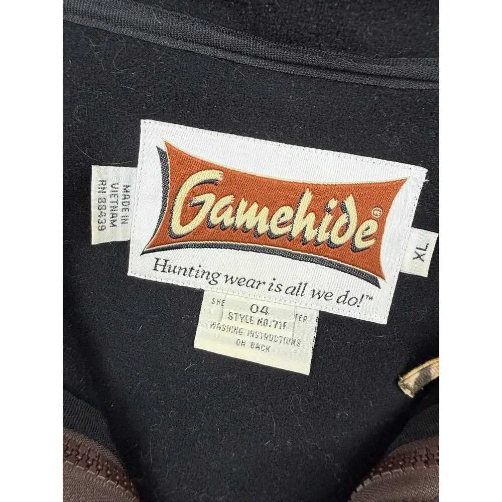 Gamehide Mossy Oak Hush Hide HyperHide 3-in-1 Hunting Jacket Men’s 1X Camo